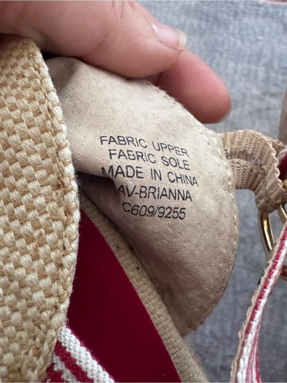 Adrienne Vittadini Coastal Grandma Ankle Strap Espadrille Wedges Sz 9